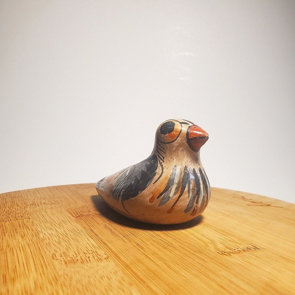 VINTAGE Tonalá Pottery Bird Figurine MCM Mexican Ceramic Folk Art EUC - Picture 3 of 14